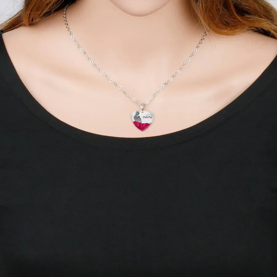 BEST MOM EVER necklaces For Women Mama Letter Heart shape pendant Chains Fashion Mother's Day Jewelry Gift Vera Lux