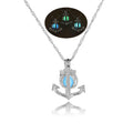 Glow in The Dark Locket necklace For Women Gun skull Heart mermaid Cross tortoise Glowing beads cage pendant Fashion Jewelry Vera Lux