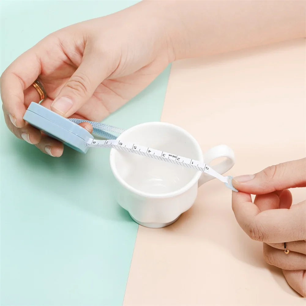 1Pcs 150cm/60inch Portable Tape Measures Macaron Ruler Children Height Ruler Centimeter Roll Tape For DIY Jewelry Crafts Tools Vera Lux