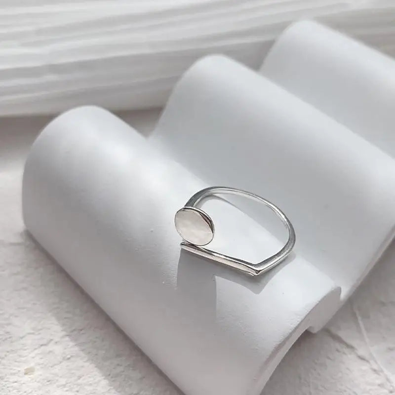 VENTFILLE 925 Sterling Silver Rings New Fashion Party Jewelry Vintage Charm Double Layer Geometric Nail Design Accessories Gifts Vera Lux