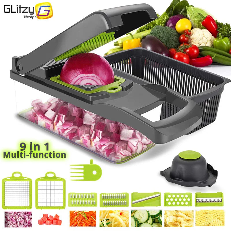Vegetable Chopper Multifunctional Grater Cutter Kitchen Accessories Manual Fruit Slicer Potatos Shredders Cheese Onions Slicers Whatever the Treasure