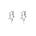 Geometric Star Earrings For Women Stainless Steel Star Hoop Earring Girl Jewelry Gift Charm Hypoallergenic Accessories Brincos Vera Lux