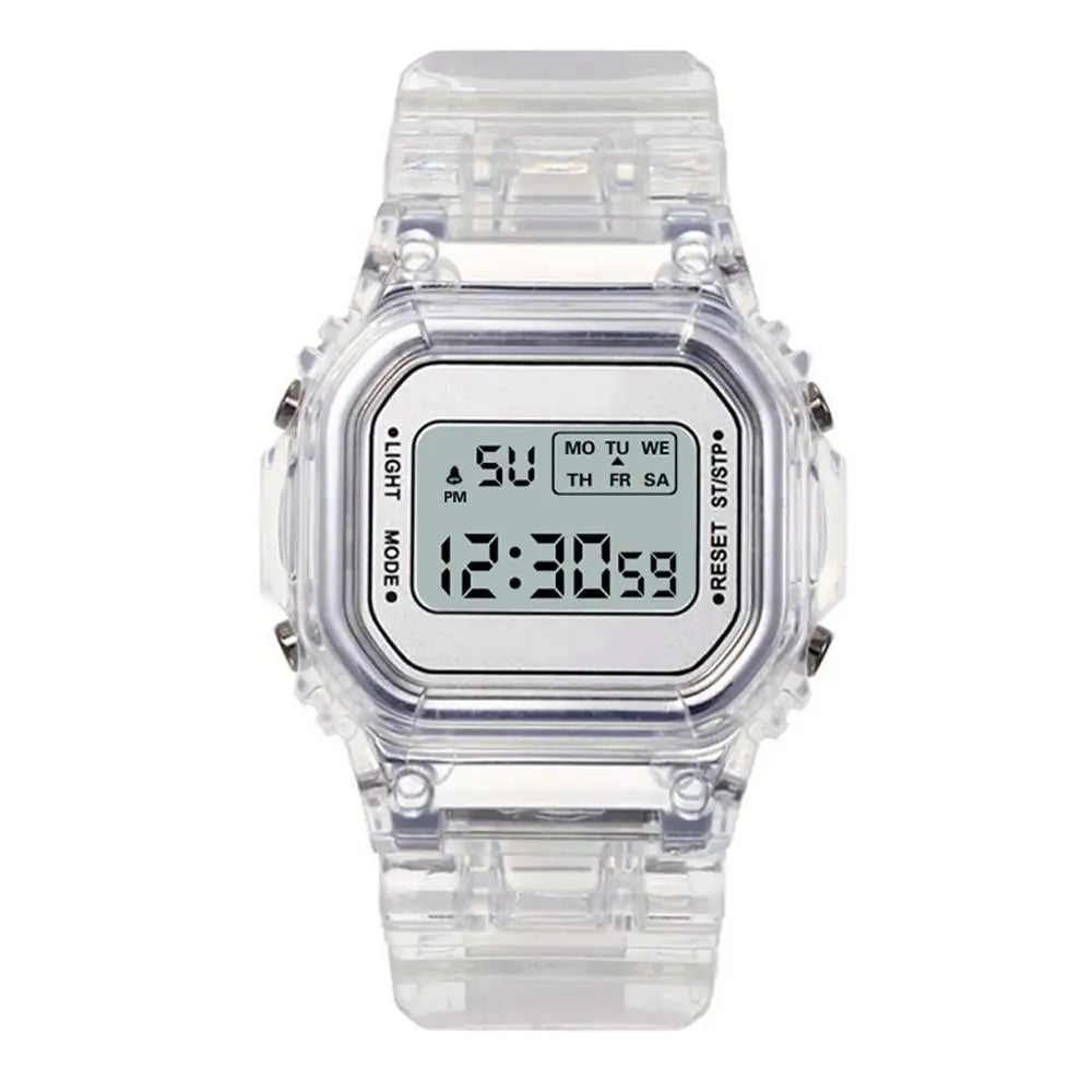 Luxury Women's Rose Gold Silicone Watches Women Fashion LED Digital Clock Casual Ladies Electronic Watch Reloj Mujer 2025 Vera Lux