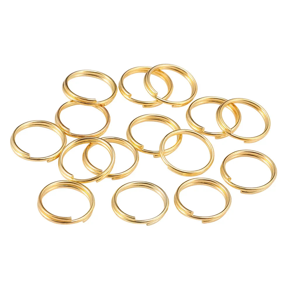 50-200pcs/lot Open Jump Rings 4 6 8 10 12 mm Double Loops Split Rings Necklace Bracelet Connectors For DIY Jewelry Making Vera Lux