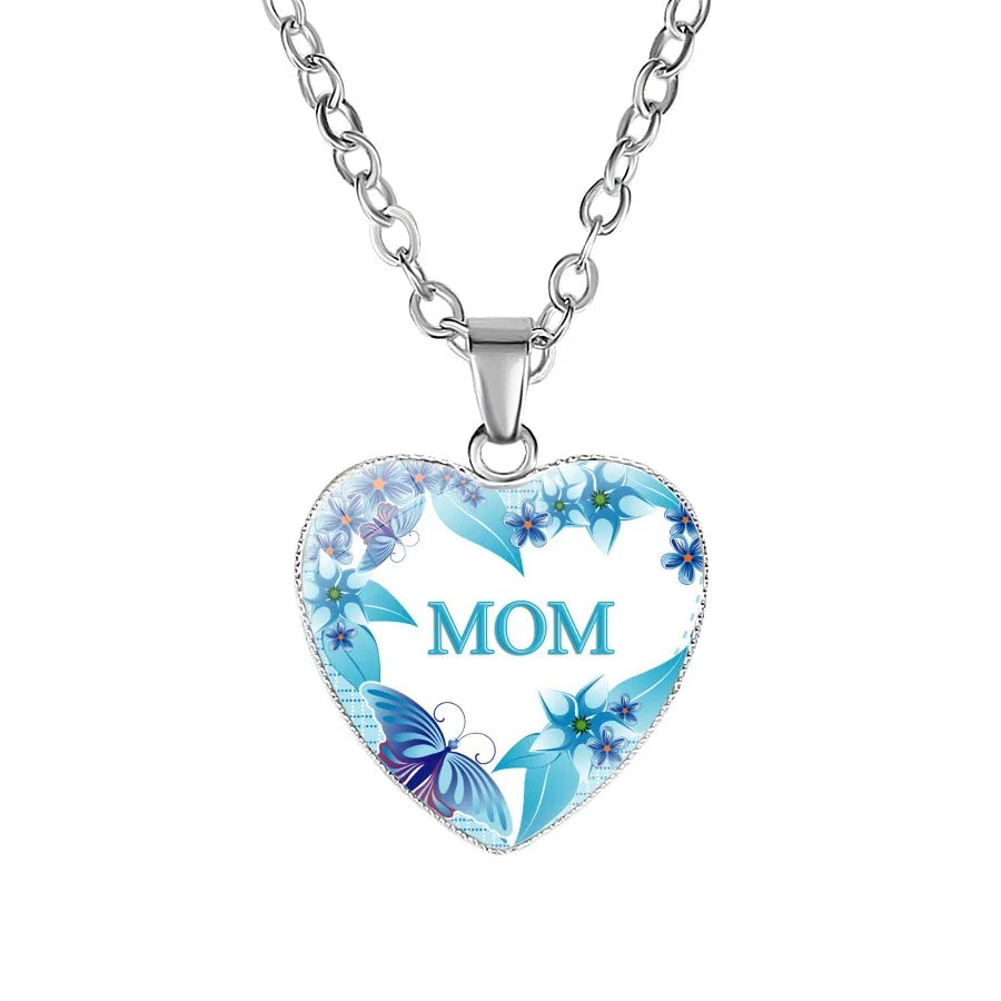 BEST MOM EVER necklaces For Women Mama Letter Heart shape pendant Chains Fashion Mother's Day Jewelry Gift Vera Lux