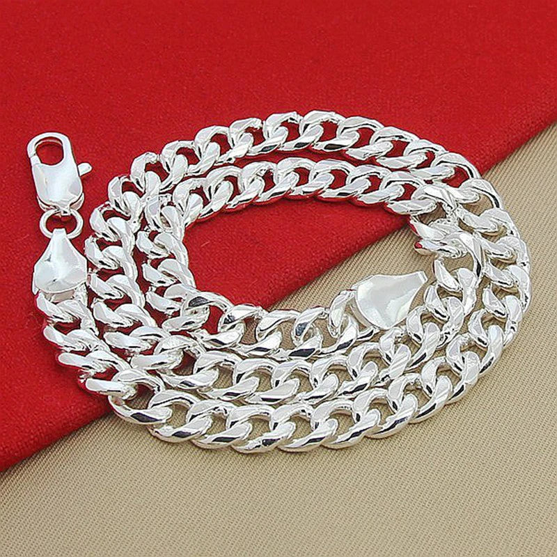 Aravant 925 Silver Jewelry Sets For Women Men Sideway Necklaces Bracelets Jewelry Gifts Vera Lux