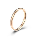 2mm Thin Stackable Ring Stainless Steel Couple Rings for Women Men Size 4-12 Vera Lux