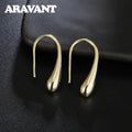 Aravant 925 Silver Earring For Women Water Drop Gold Earrings Fashion Wedding Jewelry Gifts Vera Lux