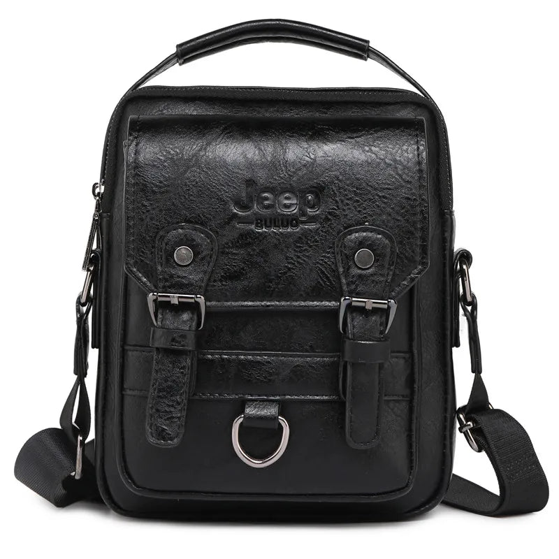 JEEP BULUO Multi-function Business Handbags Men New Man's Shoulder Bag Large Capacity Leather Messenger Bag Crossbody Big Brand Whatever the Treasure