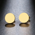 Stainless Steel Earrings Minimalist Round Fashion Stud Earrings Classic Simple Earrings For Women 2022 Jewelry Wedding Party Vera Lux