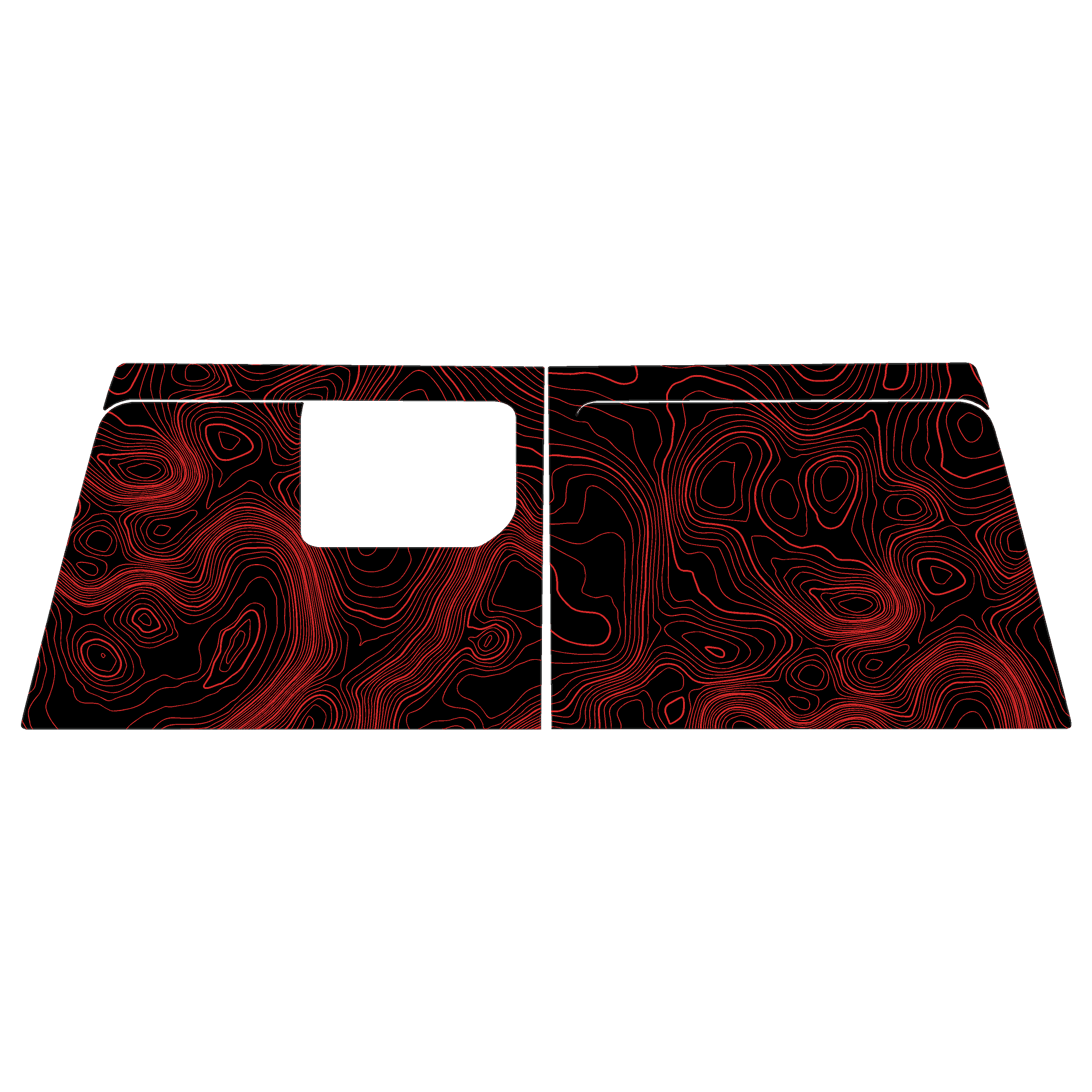 Topo Cargo Area Overlay Kit Part 1 (Printed Series) - 2021+ Bronco 4 Door StickerFab