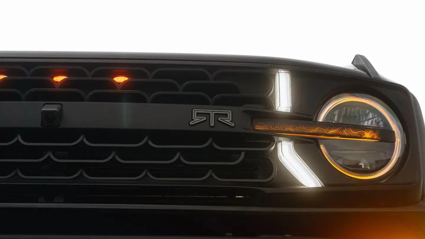 Topo Signature DRL Bar Overlays (Printed Series) - 2021+ Bronco (Signature Headlights) StickerFab