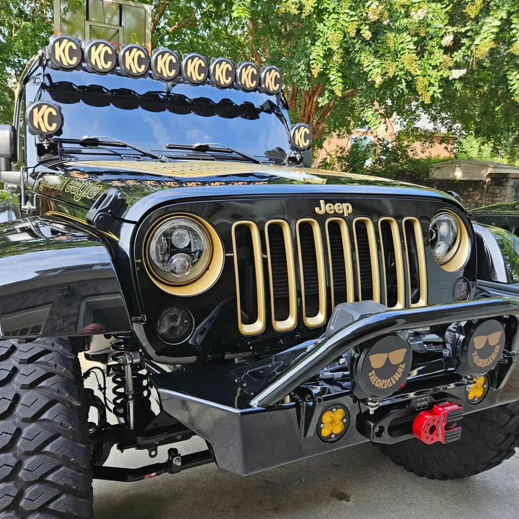 KC HiLITES Pro6 / Titan Gravity Light Cover Overlays - Universal StickerFab
