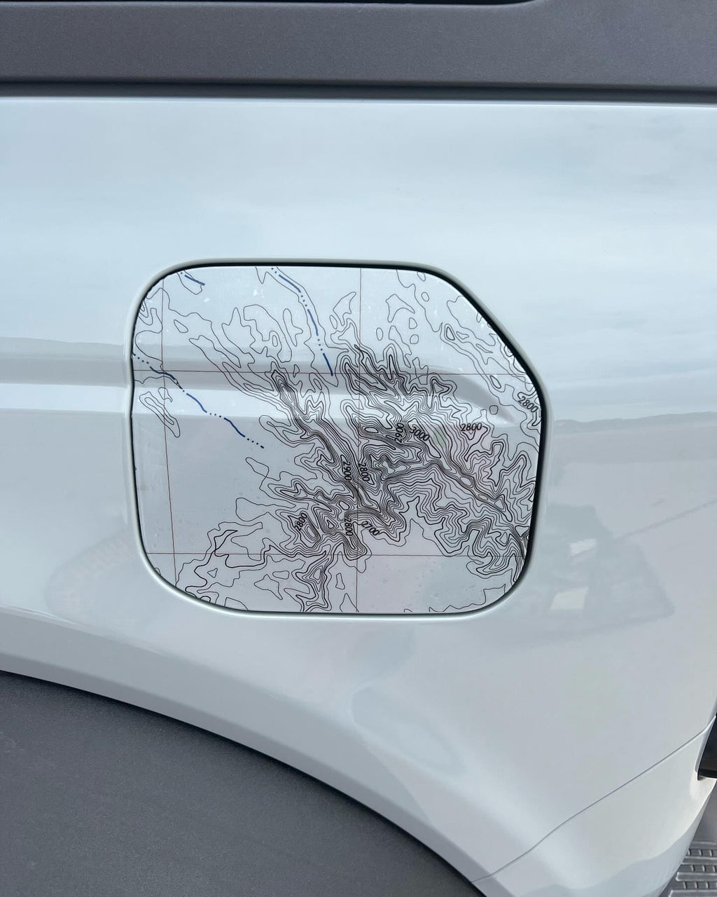 Printed Series Fuel Door Overlay - 2021+ Bronco StickerFab