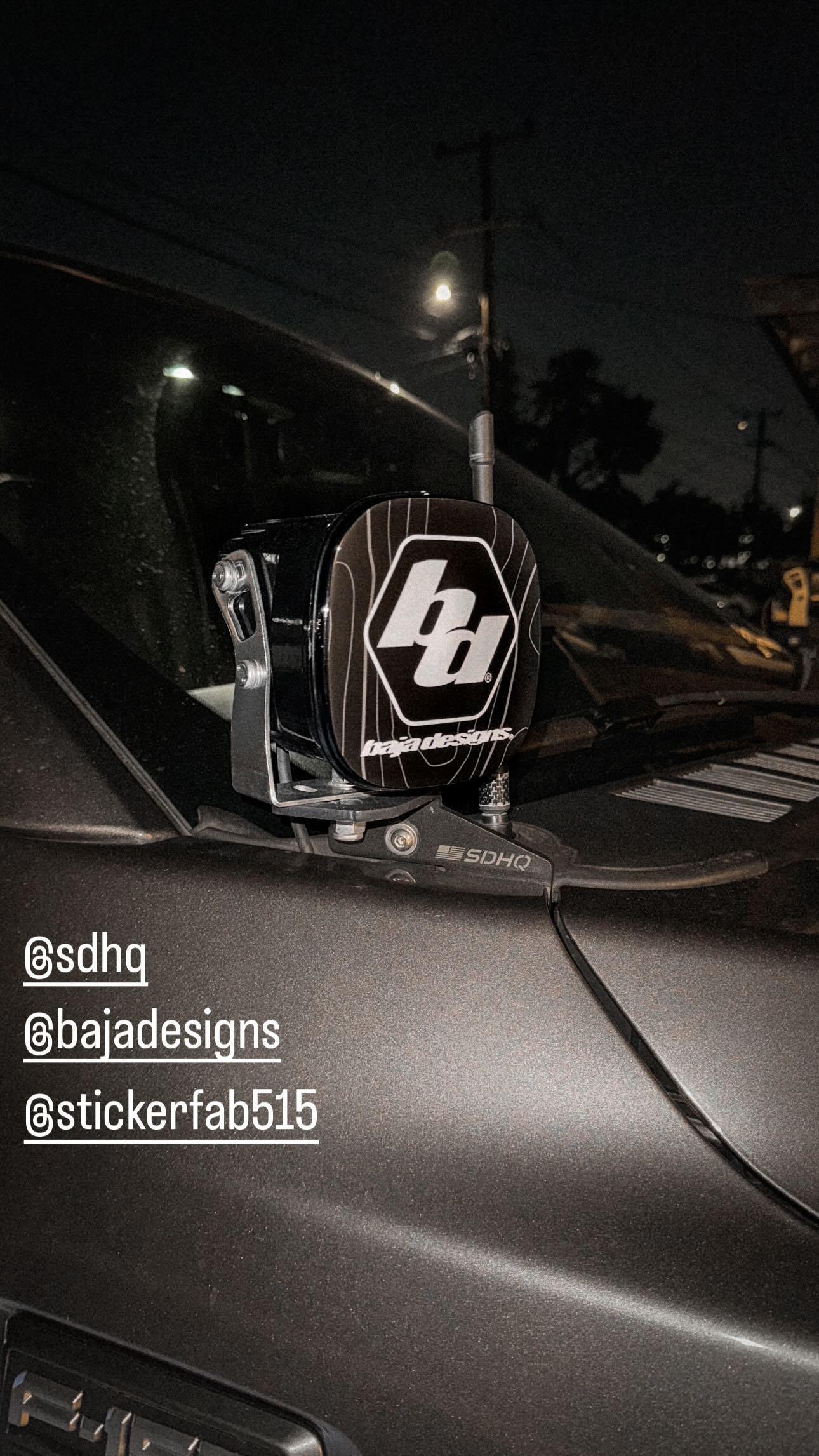 Baja Designs XL Topo Light Cover Overlays  - Universal StickerFab