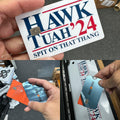 Hawk Tuah Spit on That Thang 2024 Credit Card Overlay Sticker StickerFab