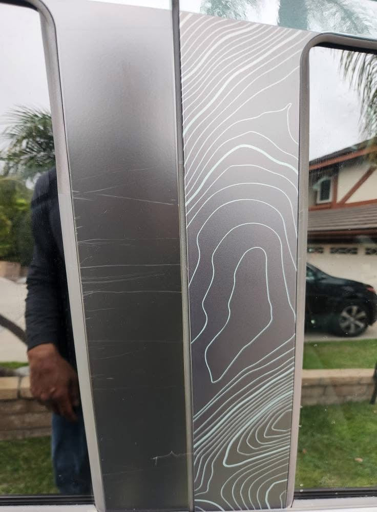 Topographic B Pillar Overlays - 2024+ Tacoma Double Cab / 2025+ 4Runner StickerFab