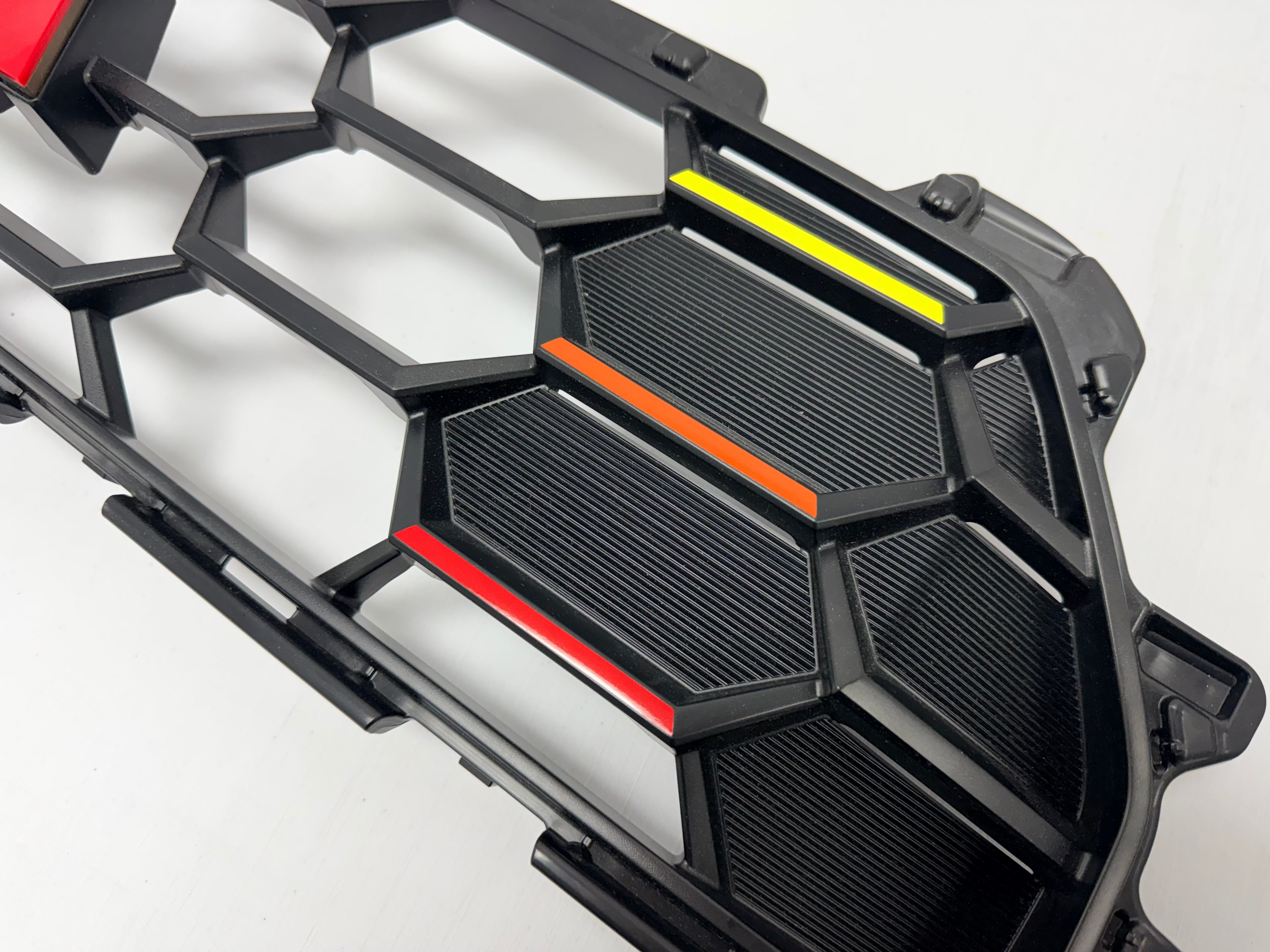 Tri Color TRD Style Grille Overlays - 2025+ 4Runner (TRD Grille) StickerFab
