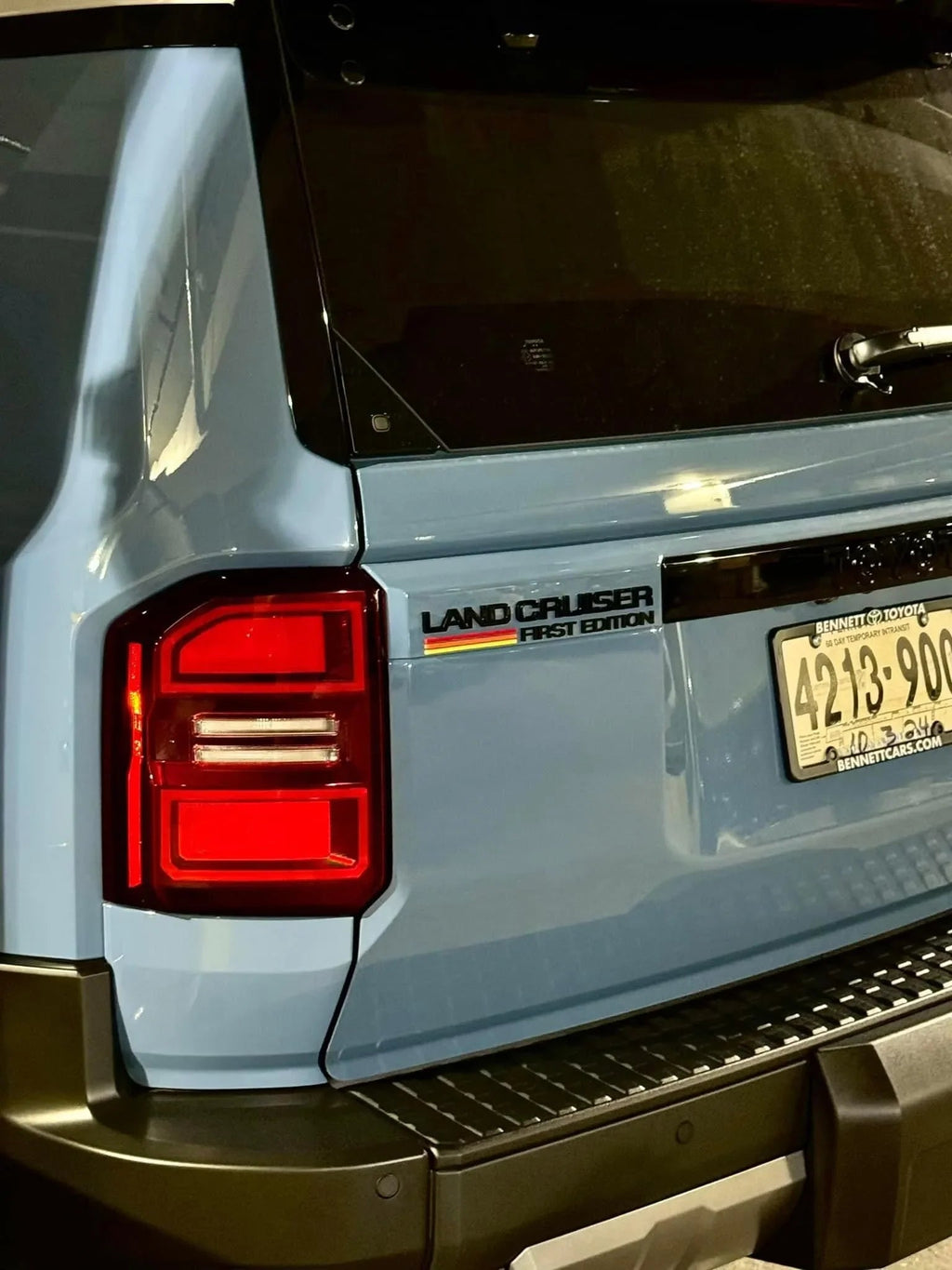 First Edition LC250 Acrylic Laser Series Tailgate Badge - 2024+ Land Cruiser StickerFab