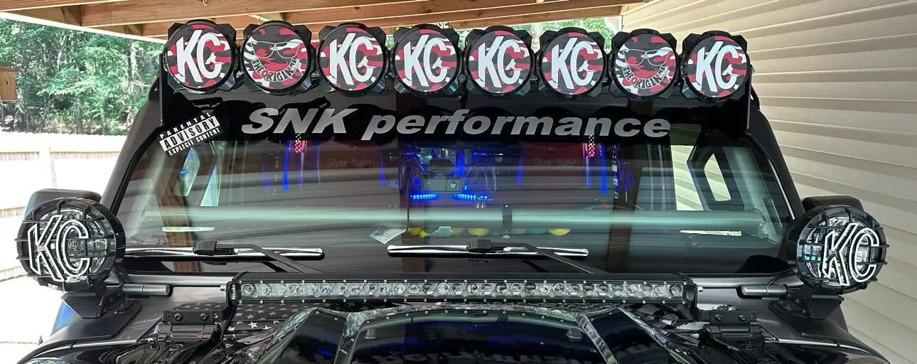 KC HiLITES Pro6 / Titan Gravity Light Cover Overlays - Universal StickerFab