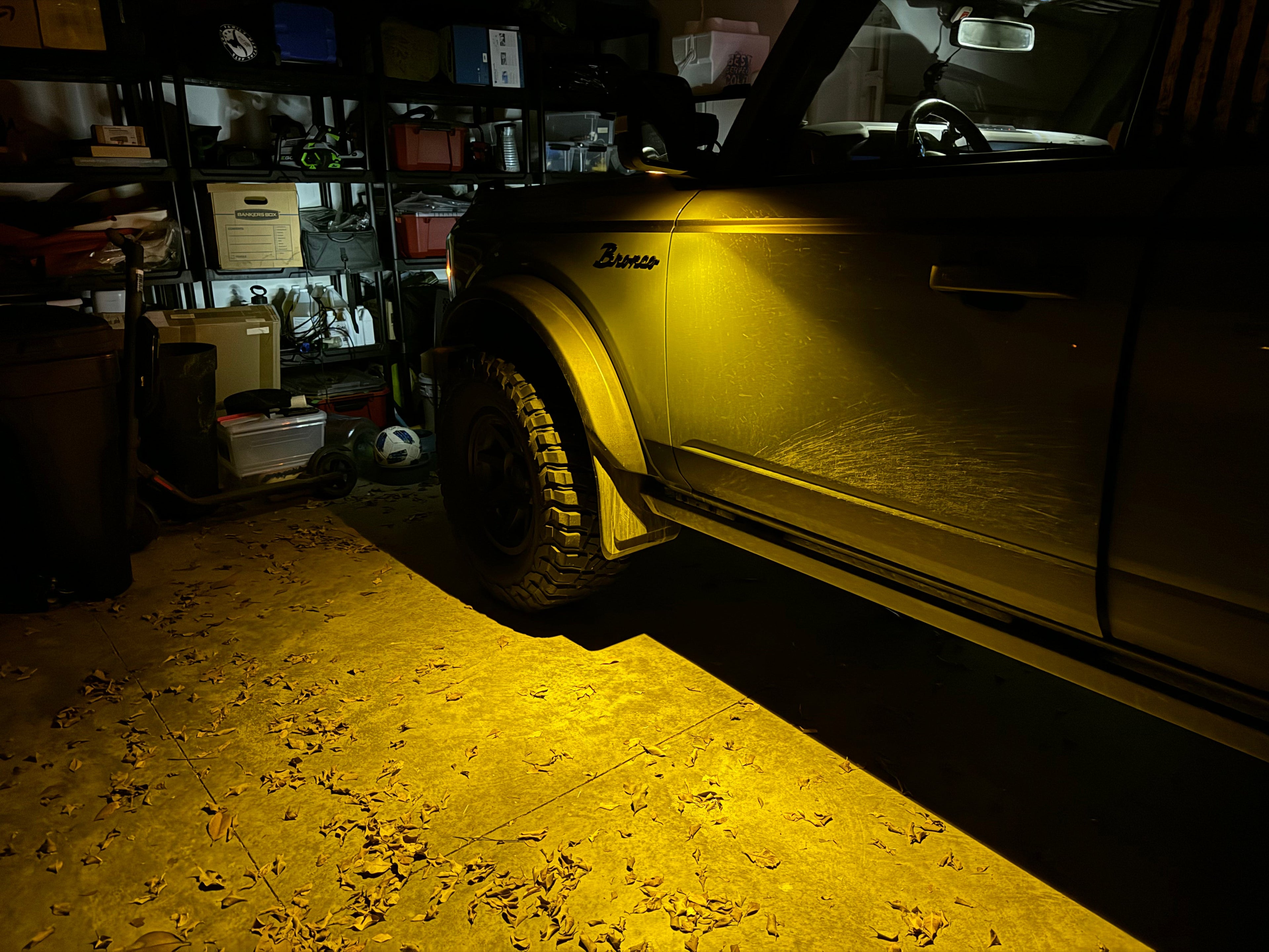 Puddle Light Covers (Amber or Yellow) - 2021+ Bronco StickerFab