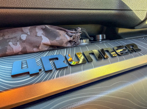 "4RUNNER" Dash Letters with Template - 2025+ 4Runner StickerFab