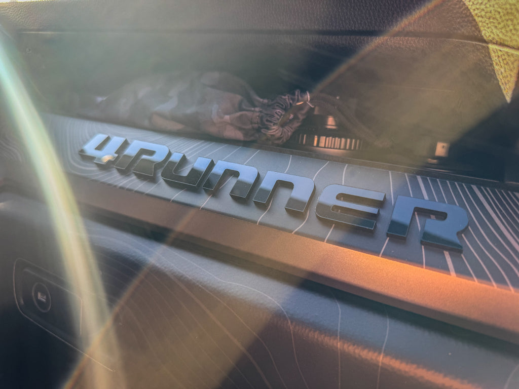 "4RUNNER" Dash Letters with Template - 2025+ 4Runner StickerFab