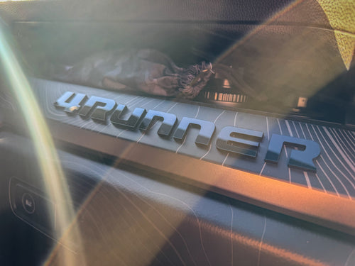 "4RUNNER" Dash Letters with Template - 2025+ 4Runner StickerFab
