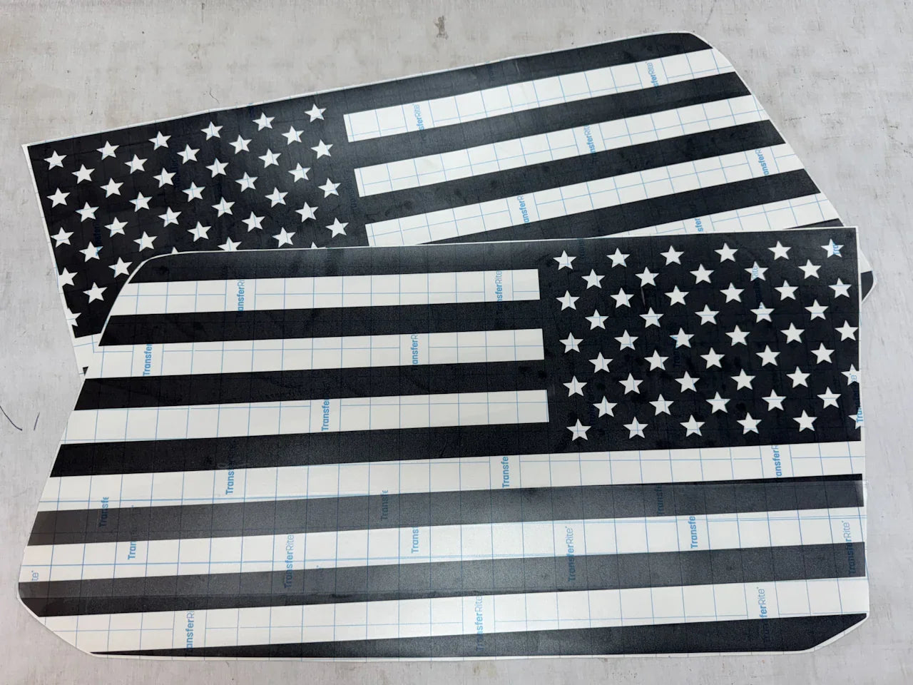 American Flag Rear Window Overlays - 2024+ Land Cruiser StickerFab