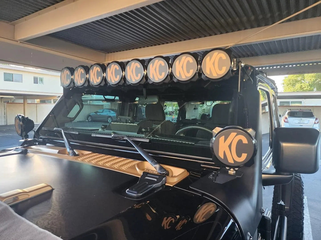 KC HiLITES Pro6 / Titan Gravity Light Cover Overlays - Universal StickerFab