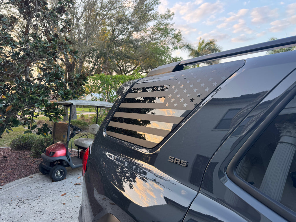American Flag Rear Window Overlays - 2025+ 4Runner StickerFab