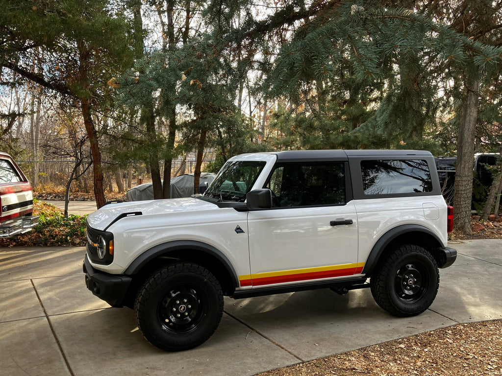 Retro Vintage Lower Door Protection - 2021+ Bronco StickerFab