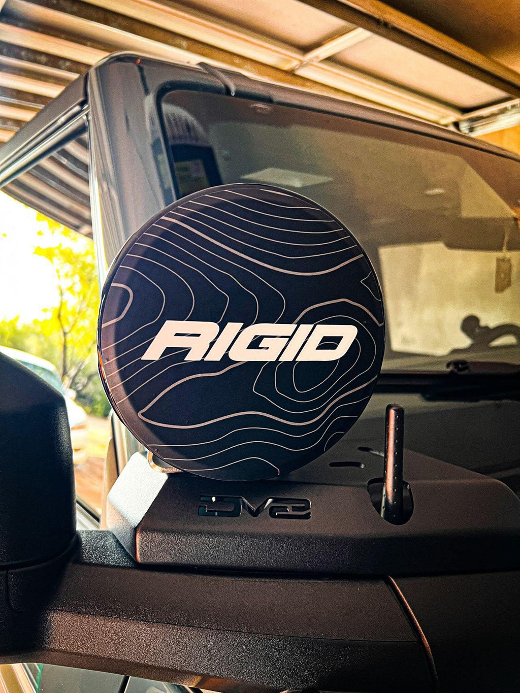 Rigid 360 Series 6" Light Cover Topo Overlays - Universal StickerFab