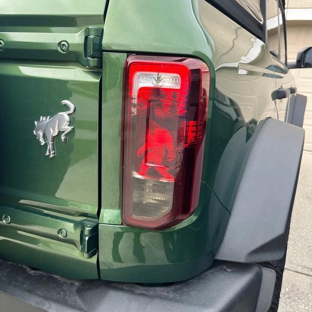 Bigfoot aka Sasquatch in the Woods Tail Light Overlays - 2021+ Bronco StickerFab