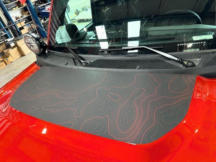 Topographic Map Premium Print Vinyl Rolls (3' or 6') - Matte Finish StickerFab