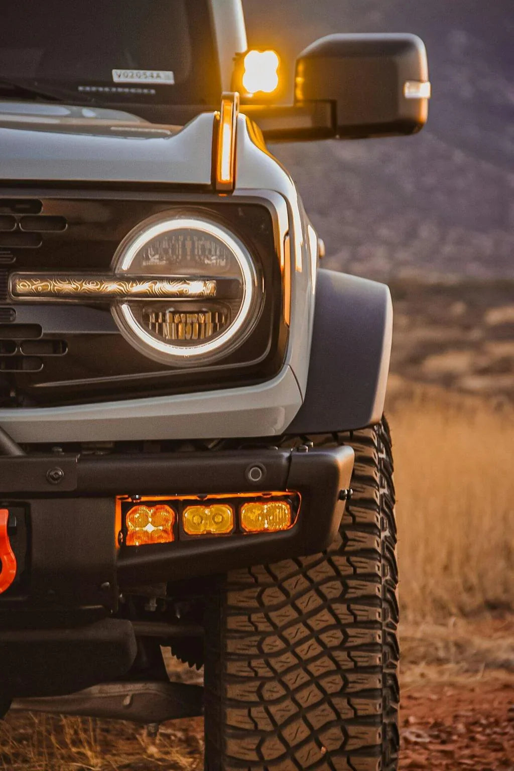 Topo Signature DRL Bar Overlays (Printed Series) - 2021+ Bronco (Signature Headlights) StickerFab