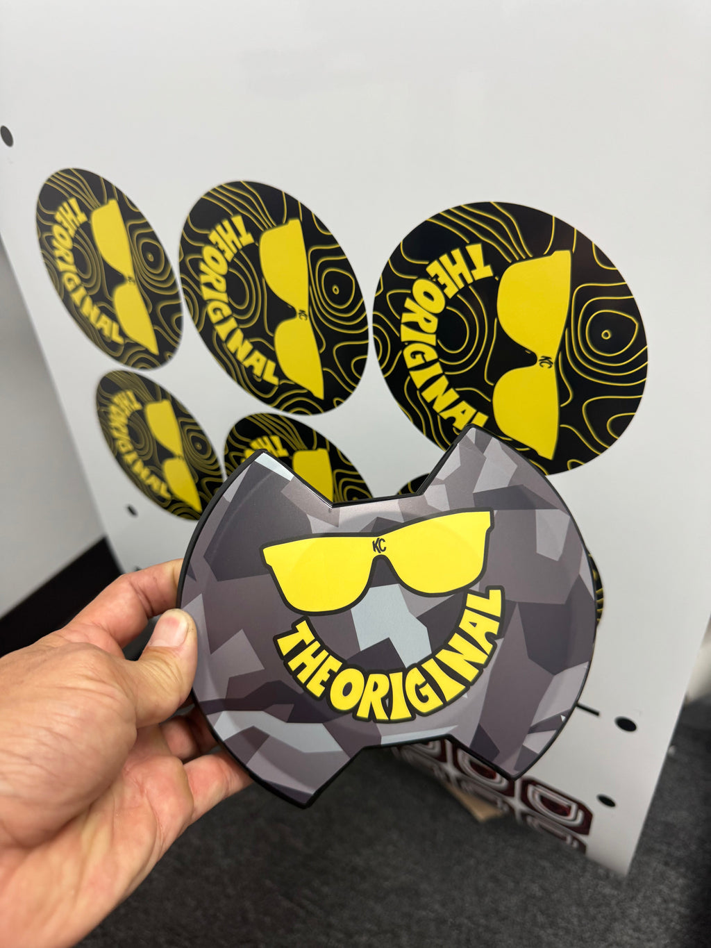 KC HiLITES 6" SlimLite LED Cover Topo Overlays - Universal StickerFab