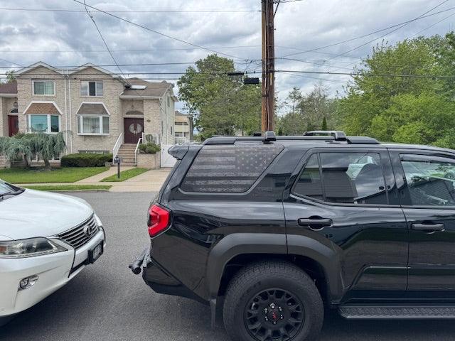 American Flag Rear Window Overlays V2 (Perforated) - 2025+ 4Runner StickerFab
