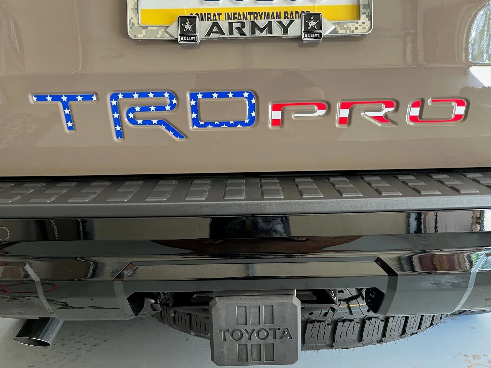TRD PRO Rear Hatch Liftgate Emblem Inlays - 2025+ 4Runner TRD Pro StickerFab
