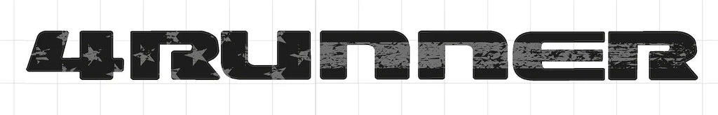 4RUNNER Rear Hatch Liftgate Emblem Overlays - 2025+ 4Runner StickerFab