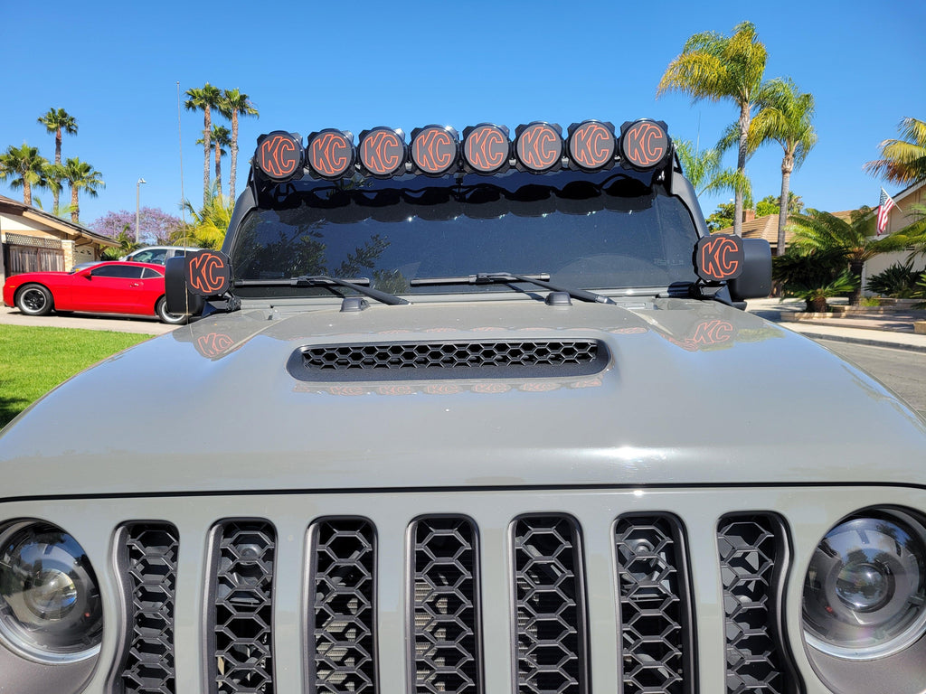 KC HiLITES Pro6 / Titan Gravity Light Cover Overlays - Universal StickerFab