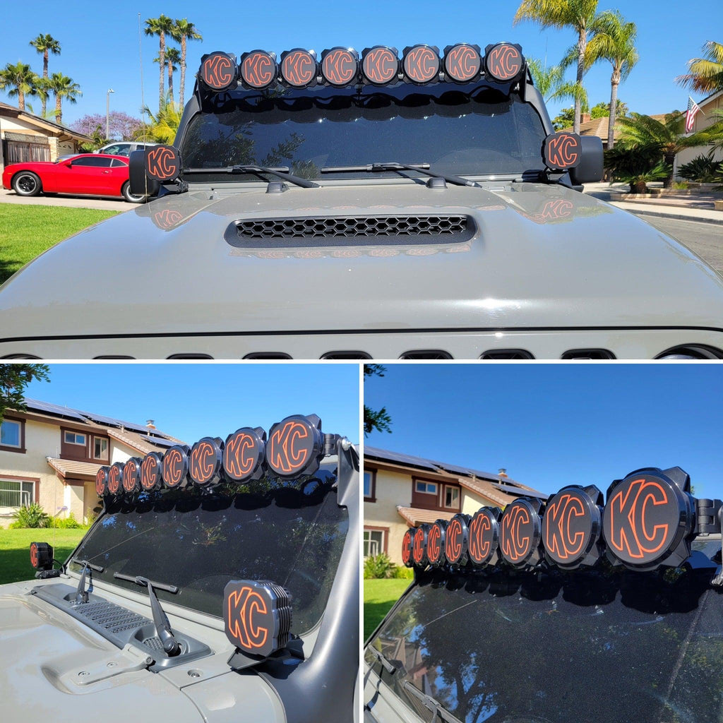 KC HiLITES Pro6 / Titan Gravity Light Cover Overlays - Universal StickerFab