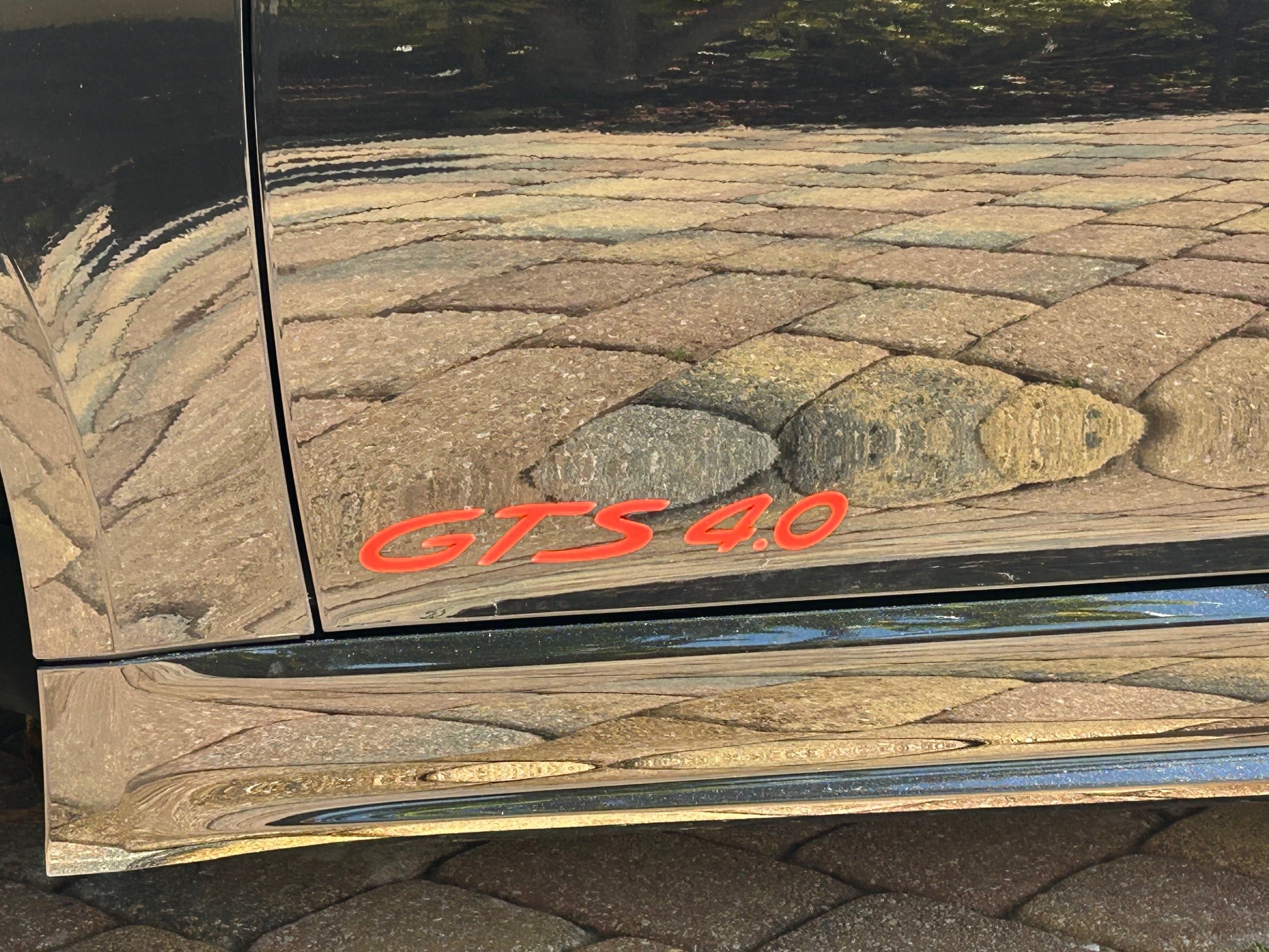 "GTS" Door Vinyl Logo Emblems for Porsche Vehicles (Boxter, Cayman, 911, Macan, Cayenne, Panamera) StickerFab
