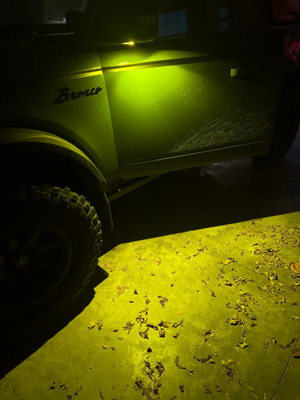 Puddle Light Covers (Amber or Yellow) - 2021+ Bronco StickerFab