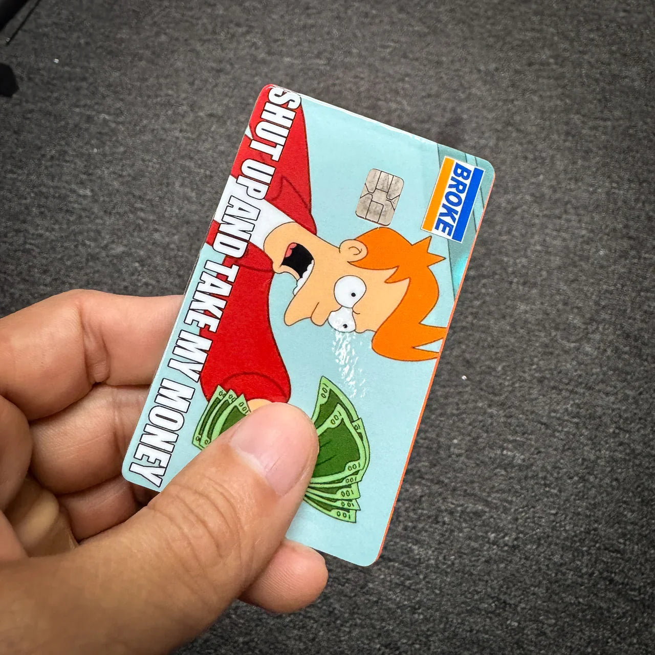 Shut Up and Take My Money Credit Card Skin StickerFab