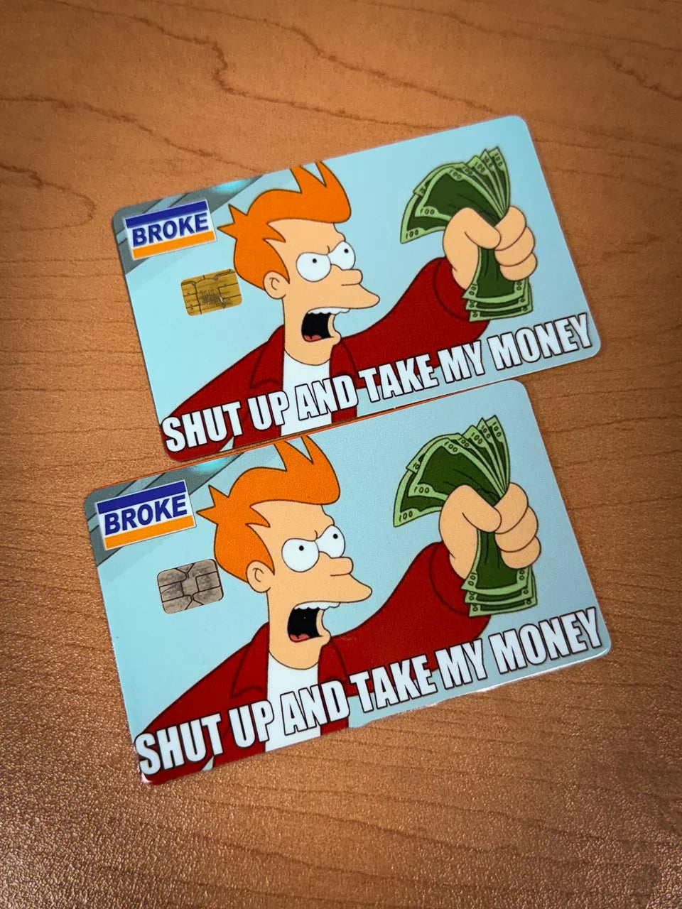 Shut Up and Take My Money Credit Card Skin StickerFab