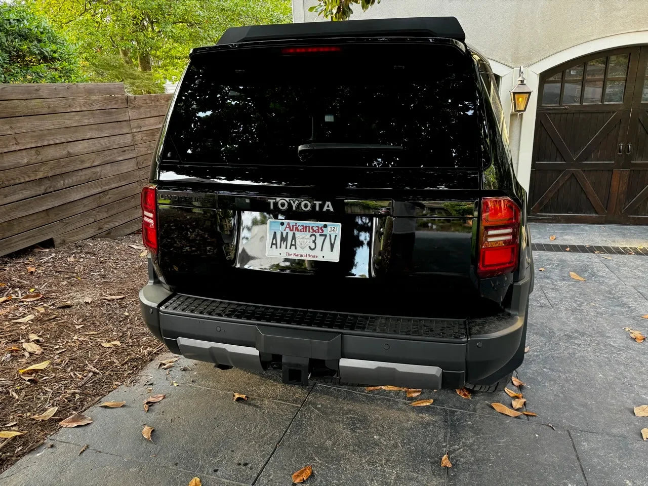 "TOYOTA" Rear Tailgate Emblem Overlays - 2024+ Land Cruiser StickerFab
