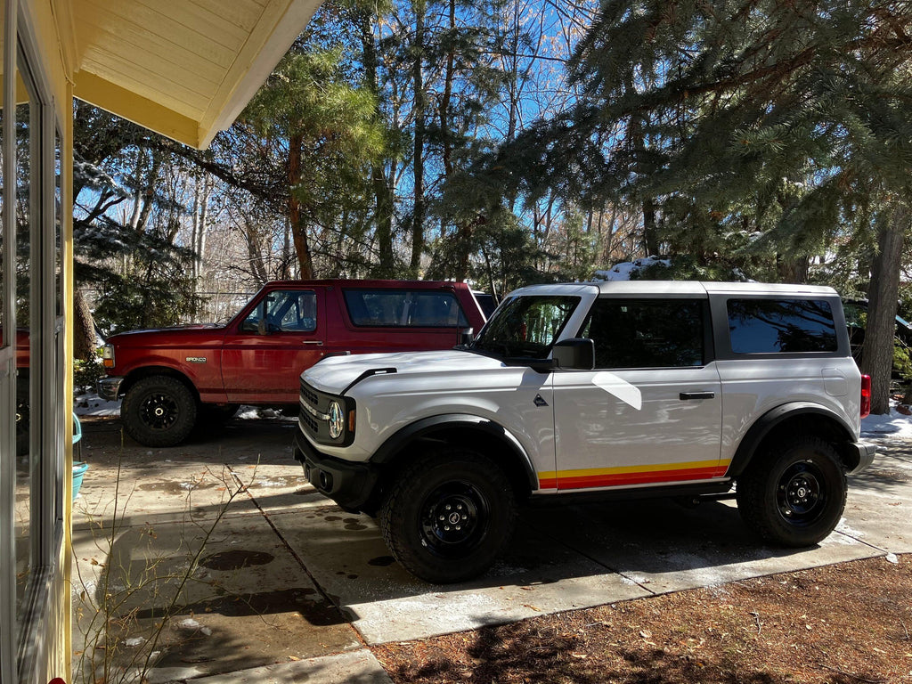 Retro Vintage Lower Door Protection - 2021+ Bronco StickerFab