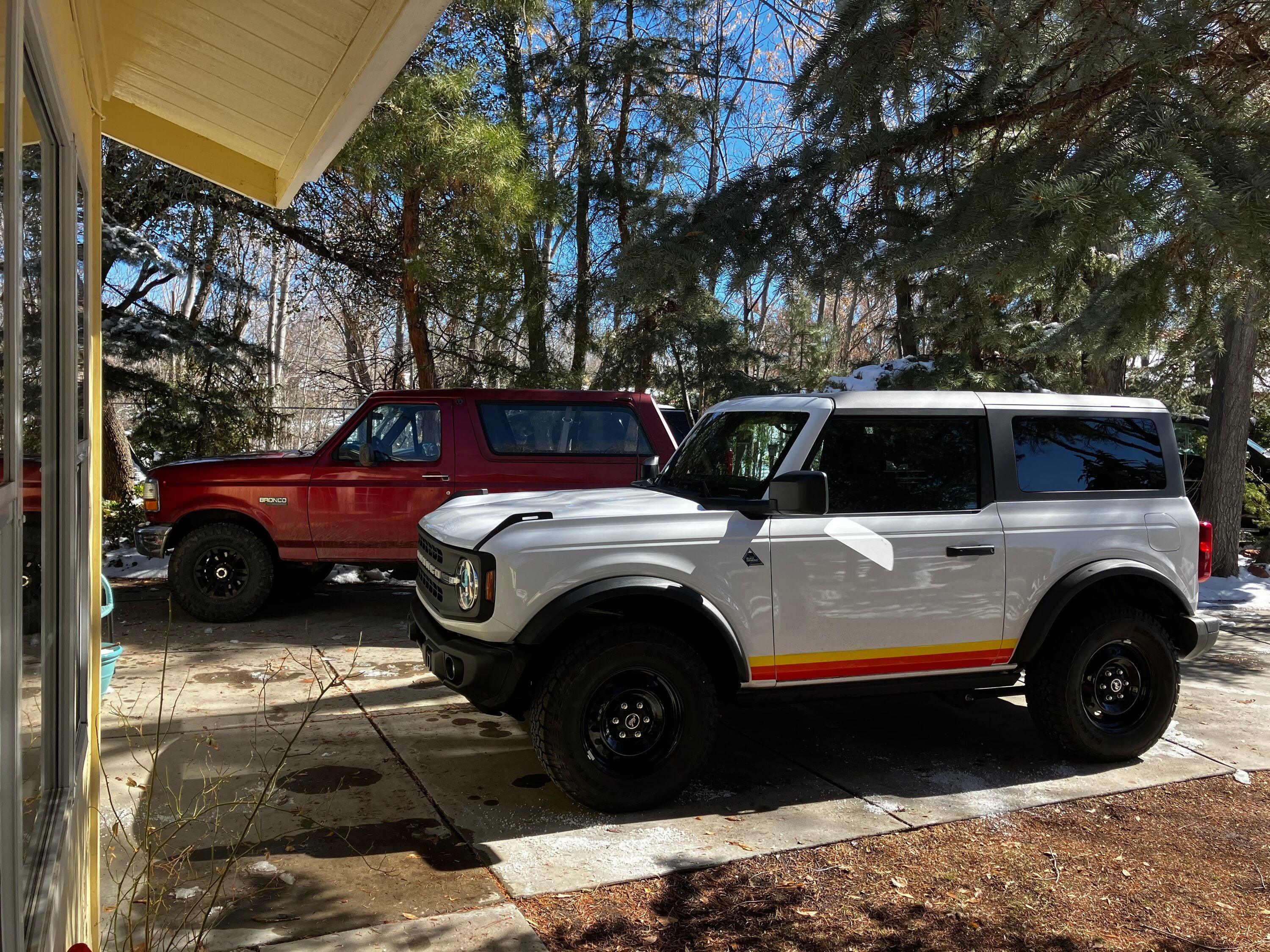 Retro Vintage Lower Door Protection - 2021+ Bronco StickerFab