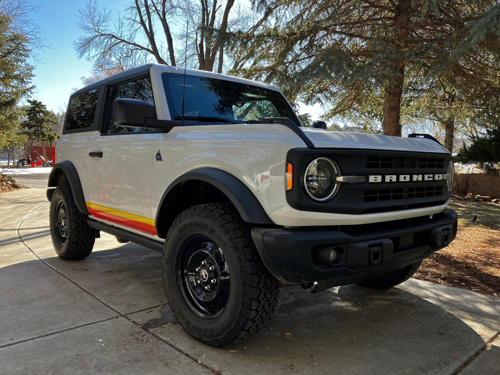 Retro Vintage Lower Door Protection - 2021+ Bronco StickerFab